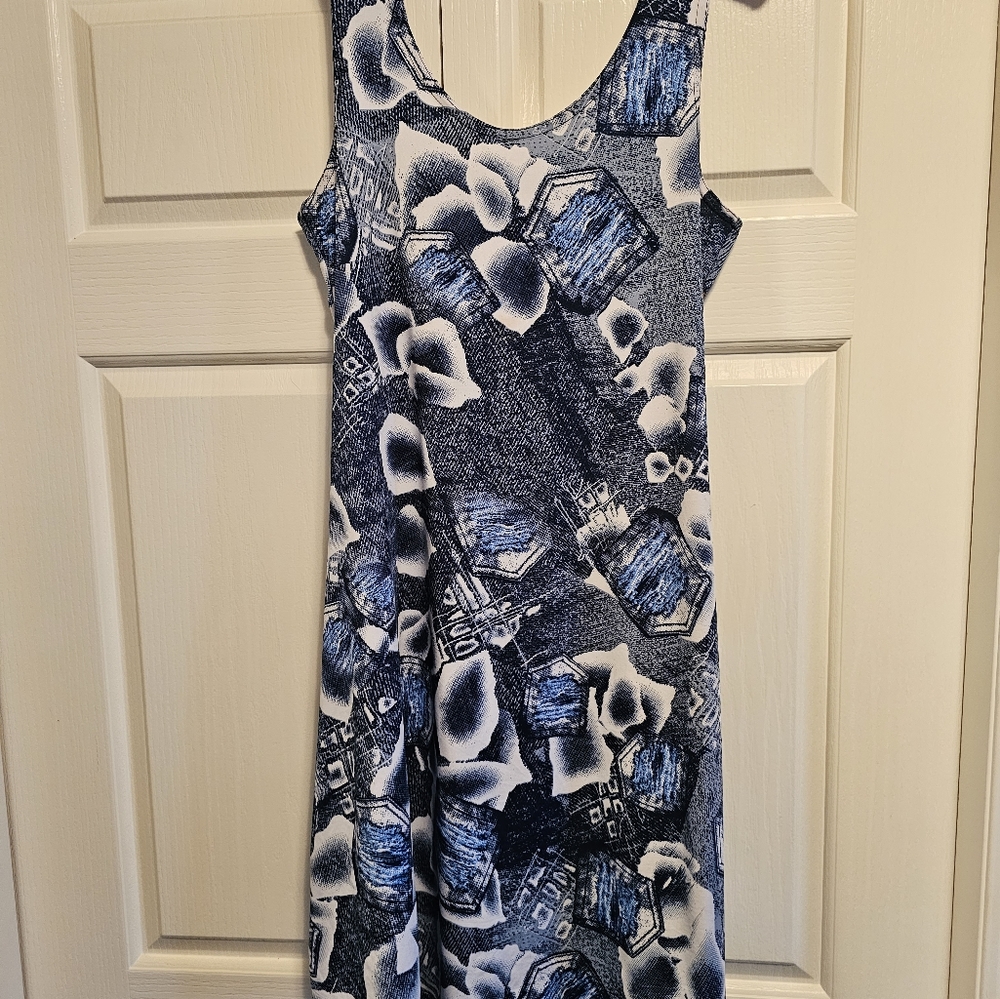 Easy-to-wear Faux Denim Sundress